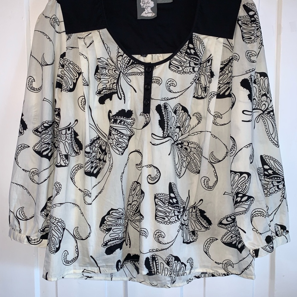 Anthropologie Girls From Savoy Cotton Blouse - Picture 8 of 16